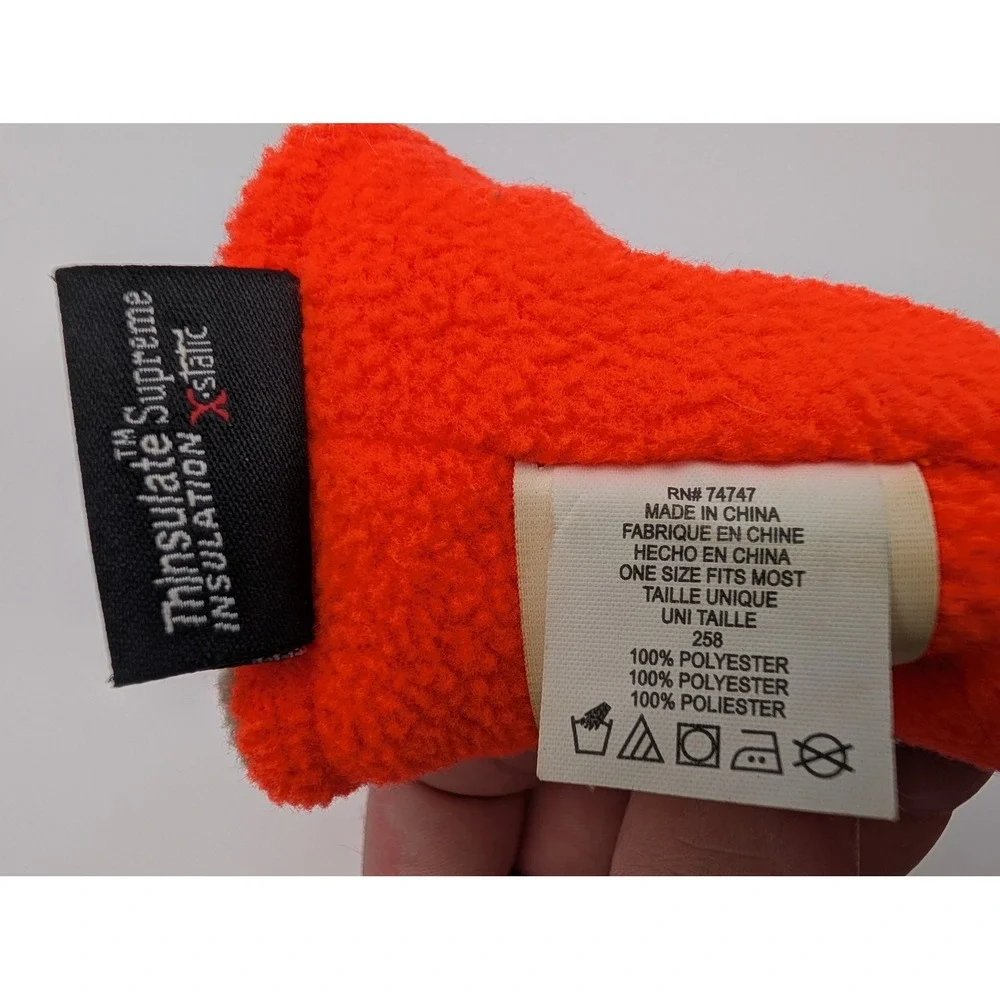 RedHead Camo Blaze Orange Reversible Fleece Neck Gaiter Thinsulate Supreme